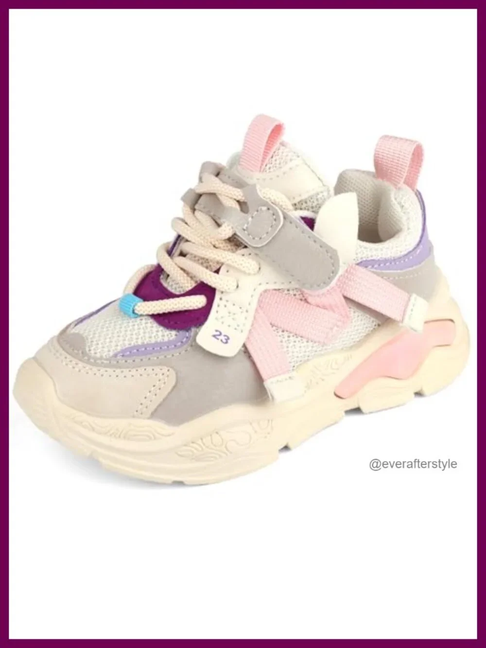 Toddler Girls Boys Chunky Sneakers Athletic Sports Shoes Non-Slip Soft Fashion